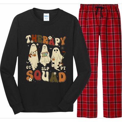 Funny Therapy Squad SLP OT PT Team Halloween Therapy Squad Long Sleeve Pajama Set