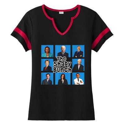 Funny The Shady Bunch 2024 Ladies Halftime Notch Neck Tee