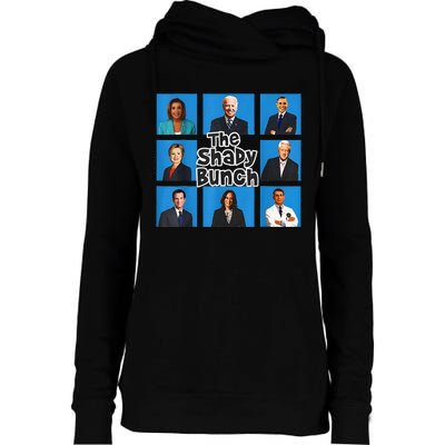 Funny The Shady Bunch 2024 Womens Funnel Neck Pullover Hood