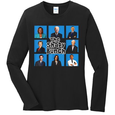 Funny The Shady Bunch 2024 Ladies Long Sleeve Shirt