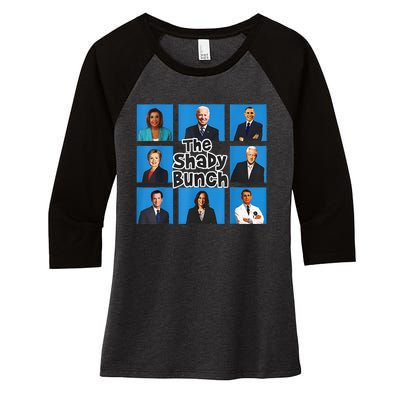 Funny The Shady Bunch 2024 Women's Tri-Blend 3/4-Sleeve Raglan Shirt