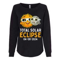 Funny Total Solar Eclipse April 8 2024 Womens California Wash Sweatshirt