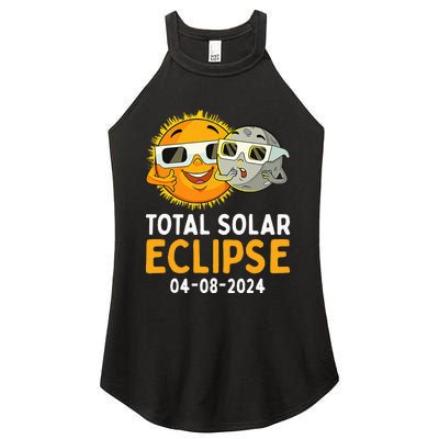 Funny Total Solar Eclipse April 8 2024 Women's Perfect Tri Rocker Tank