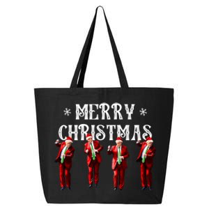 Funny Trump Santa Christmas Xmas Pajamas Holiday 25L Jumbo Tote