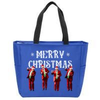 Funny Trump Santa Christmas Xmas Pajamas Holiday Zip Tote Bag