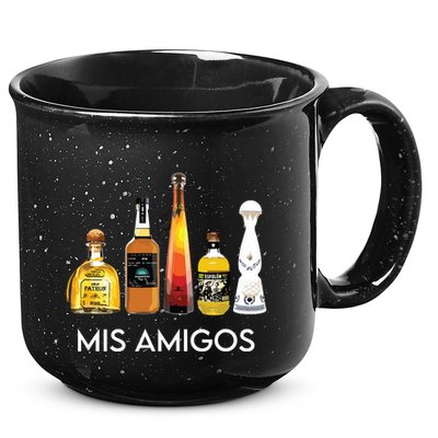Funny Trendy Sarcastic Alcohol Amigos Tequila Women 15oz Campfire Ceramic Mug
