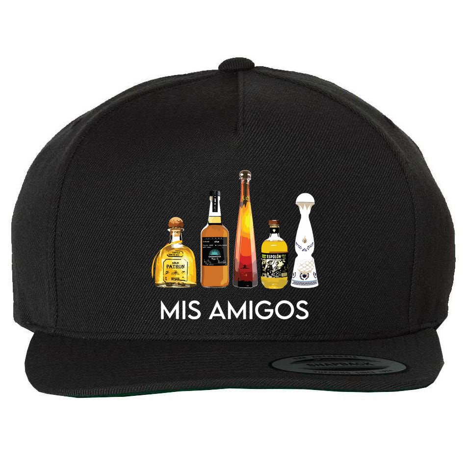 Funny Trendy Sarcastic Alcohol Amigos Tequila Women Wool Snapback Cap