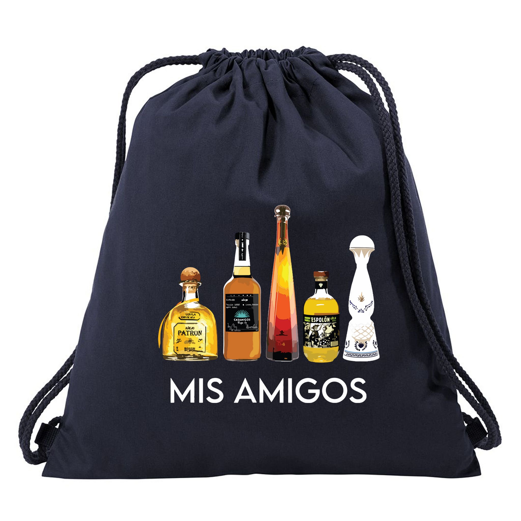 Funny Trendy Sarcastic Alcohol Amigos Tequila Women Drawstring Bag
