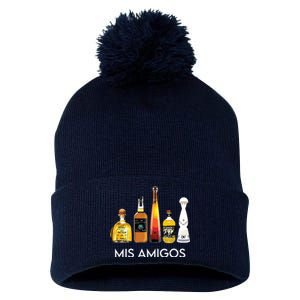 Funny Trendy Sarcastic Alcohol Amigos Tequila Women Pom Pom 12in Knit Beanie