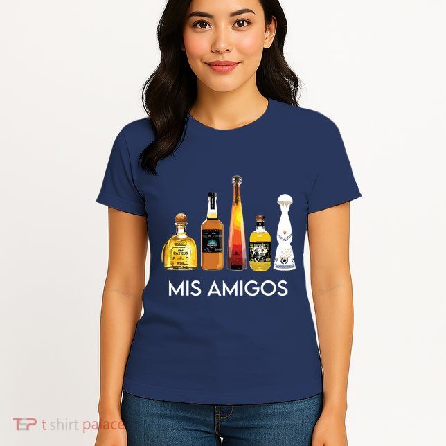 Funny Trendy Sarcastic Alcohol Amigos Tequila Women Womens T-Shirt