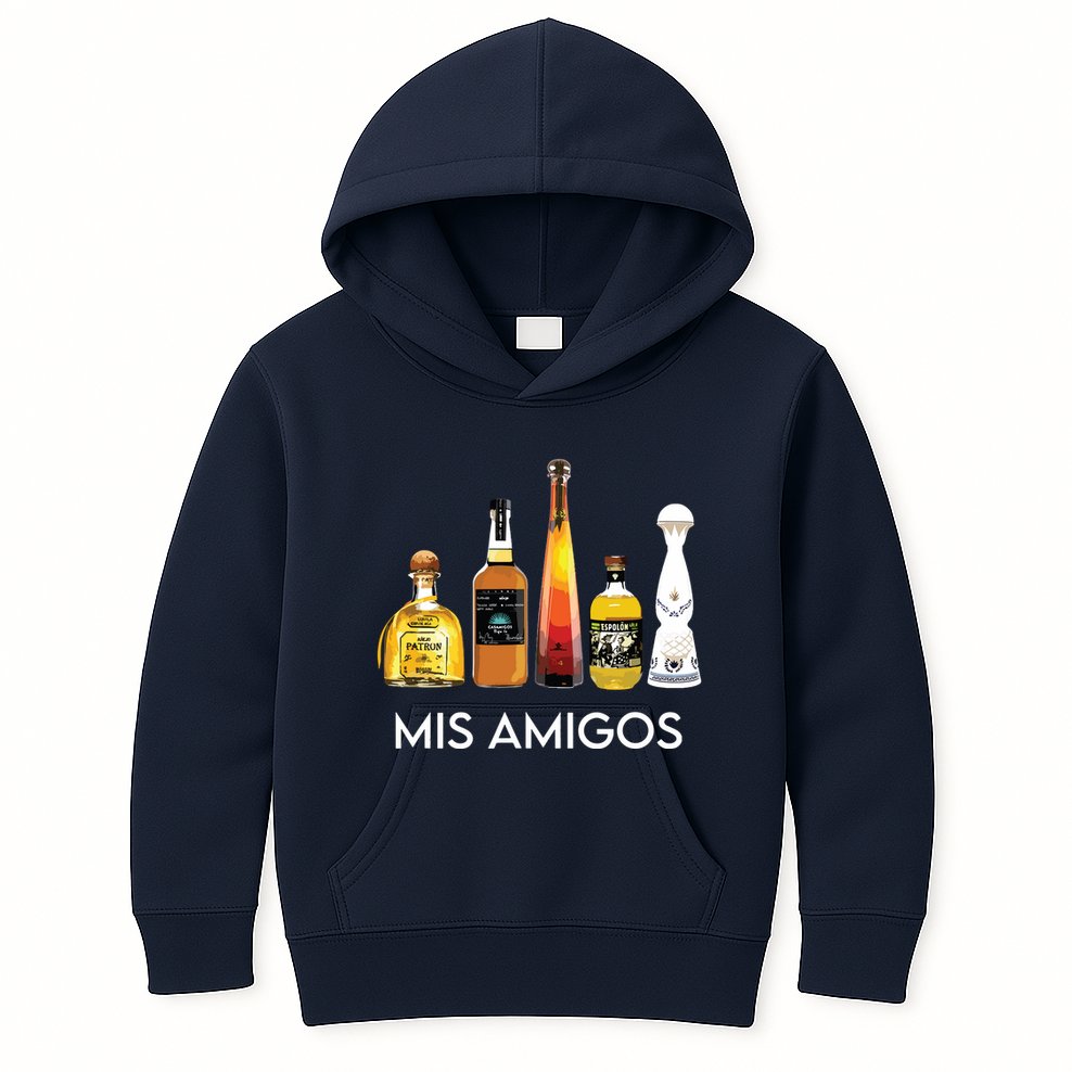 Funny Trendy Sarcastic Alcohol Amigos Tequila Women Kids Hoodie