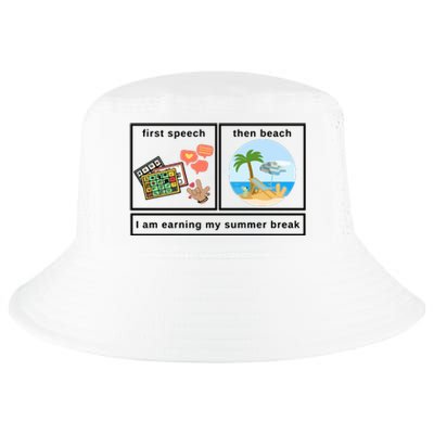 First Then Speech Therapy For Slpa Slp Cool Comfort Performance Bucket Hat