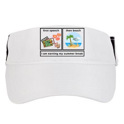 First Then Speech Therapy For Slpa Slp Adult Drive Performance Visor