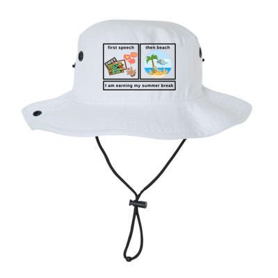 First Then Speech Therapy For Slpa Slp Legacy Cool Fit Booney Bucket Hat