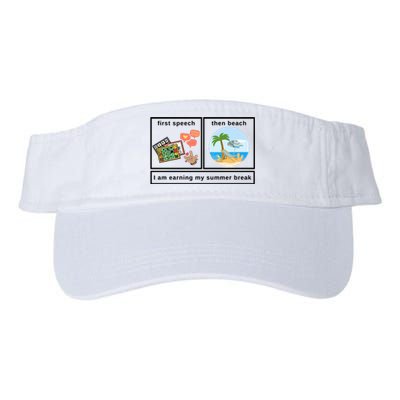 First Then Speech Therapy For Slpa Slp Valucap Bio-Washed Visor