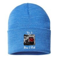 Funny Train Saying For Train Engineer & Freight Train Lovers Sustainable Knit Beanie