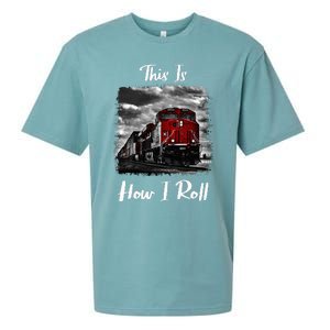 Funny Train Saying For Train Engineer & Freight Train Lovers Sueded Cloud Jersey T-Shirt