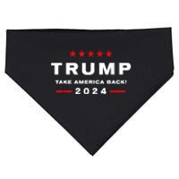 Free Trump Supporters Pro Trump Trump 2024 Take America Back USA-Made Doggie Bandana