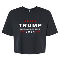 Free Trump Supporters Pro Trump Trump 2024 Take America Back Bella+Canvas Jersey Crop Tee