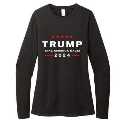 Free Trump Supporters Pro Trump Trump 2024 Take America Back Womens CVC Long Sleeve Shirt