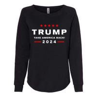 Free Trump Supporters Pro Trump Trump 2024 Take America Back Womens California Wash Sweatshirt