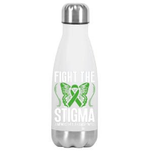 Fight The Stigma Anxiety Awareness Tal Health Disease Gift Stainless Steel Insulated Water Bottle