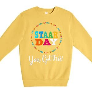 Funny Test STAAR Day Mode On Teacher Testing Ideas School Funny Premium Crewneck Sweatshirt