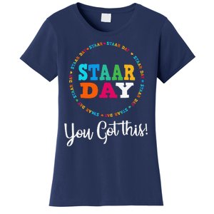 Funny Test STAAR Day Mode On Teacher Testing Ideas School Funny Women's T-Shirt