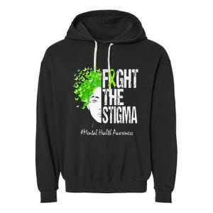 Fight The Stigma Mental Health Awareness Garment-Dyed Fleece Hoodie