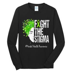 Fight The Stigma Mental Health Awareness Tall Long Sleeve T-Shirt