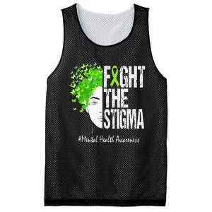 Fight The Stigma Mental Health Awareness Mesh Reversible Basketball Jersey Tank