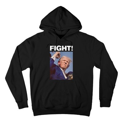 Fight! Trump Shot Trump Rally Fight For America Hoodie