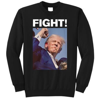 Fight! Trump Shot Trump Rally Fight For America Sweatshirt