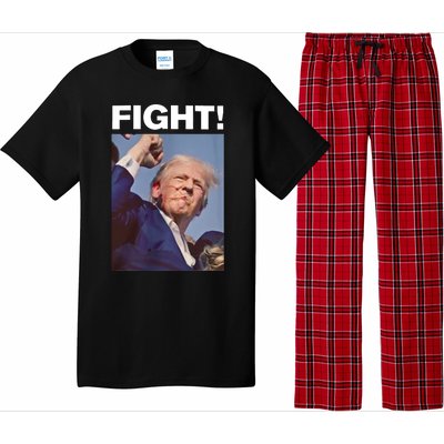 Fight! Trump Shot Trump Rally Fight For America Pajama Set