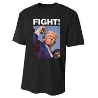 Fight! Trump Shot Trump Rally Fight For America Performance Sprint T-Shirt