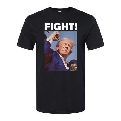 Fight! Trump Shot Trump Rally Fight For America Softstyle CVC T-Shirt