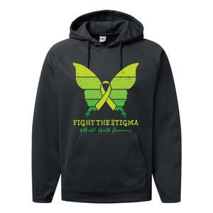 Fight The Stigma Mental Health Awareness Performance Fleece Hoodie