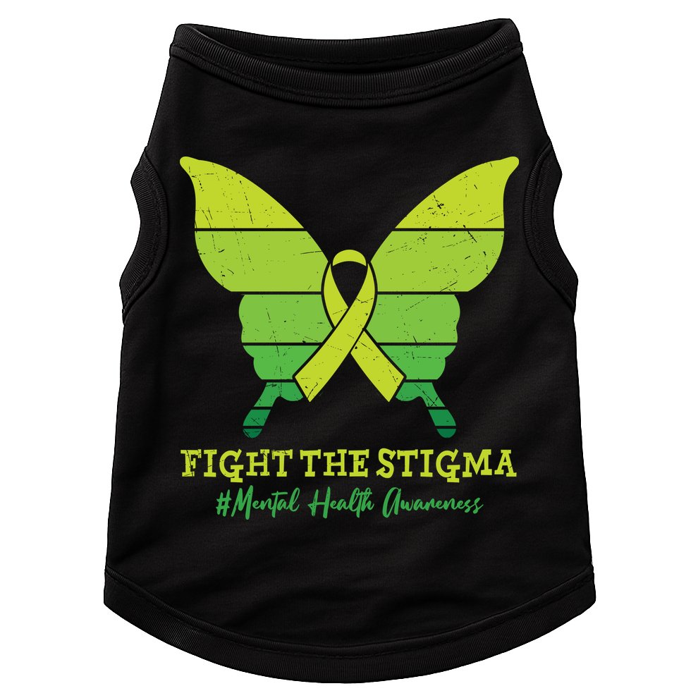 Fight The Stigma Mental Health Awareness Doggie Tank