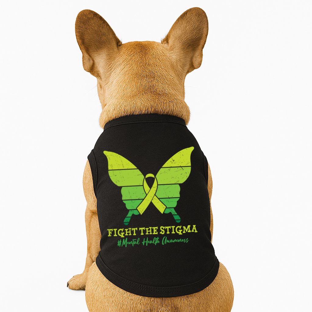 Fight The Stigma Mental Health Awareness Doggie Tank