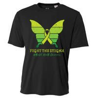 Fight The Stigma Mental Health Awareness Cooling Performance Crew T-Shirt