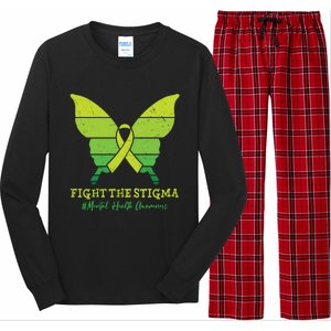 Fight The Stigma Mental Health Awareness Long Sleeve Pajama Set