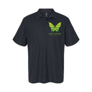 Fight The Stigma Mental Health Awareness Softstyle Adult Sport Polo