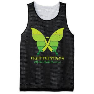 Fight The Stigma Mental Health Awareness Mesh Reversible Basketball Jersey Tank