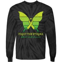 Fight The Stigma Mental Health Awareness Tie-Dye Long Sleeve Shirt