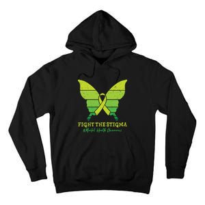 Fight The Stigma Mental Health Awareness Tall Hoodie