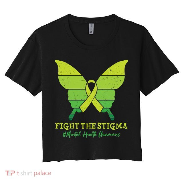 Fight The Stigma Mental Health Awareness Crop Top
