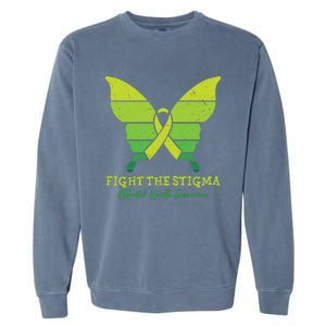 Fight The Stigma Mental Health Awareness Garment-Dyed Sweatshirt