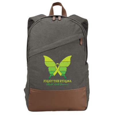 Fight The Stigma Mental Health Awareness Cotton Canvas Backpack