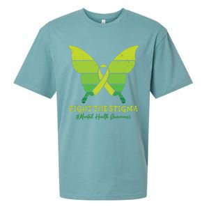 Fight The Stigma Mental Health Awareness Sueded Cloud Jersey T-Shirt