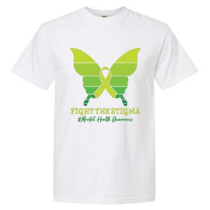 Fight The Stigma Mental Health Awareness Garment-Dyed Heavyweight T-Shirt